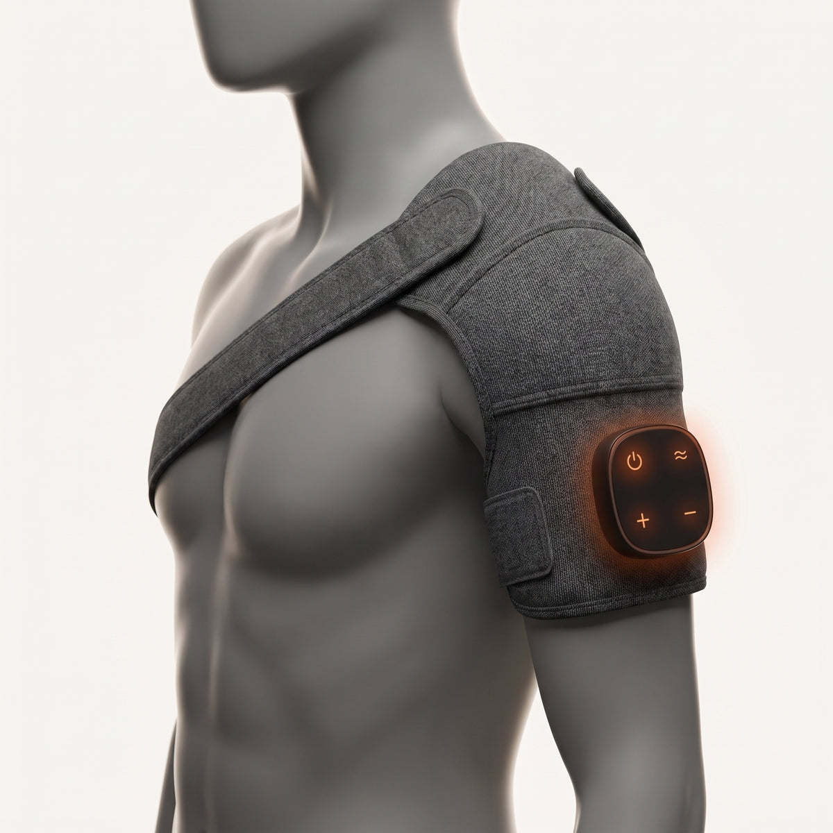 MotionWell Pro Shoulder Heat, Compression & Vibration Massager — Deep Relief, No Cords