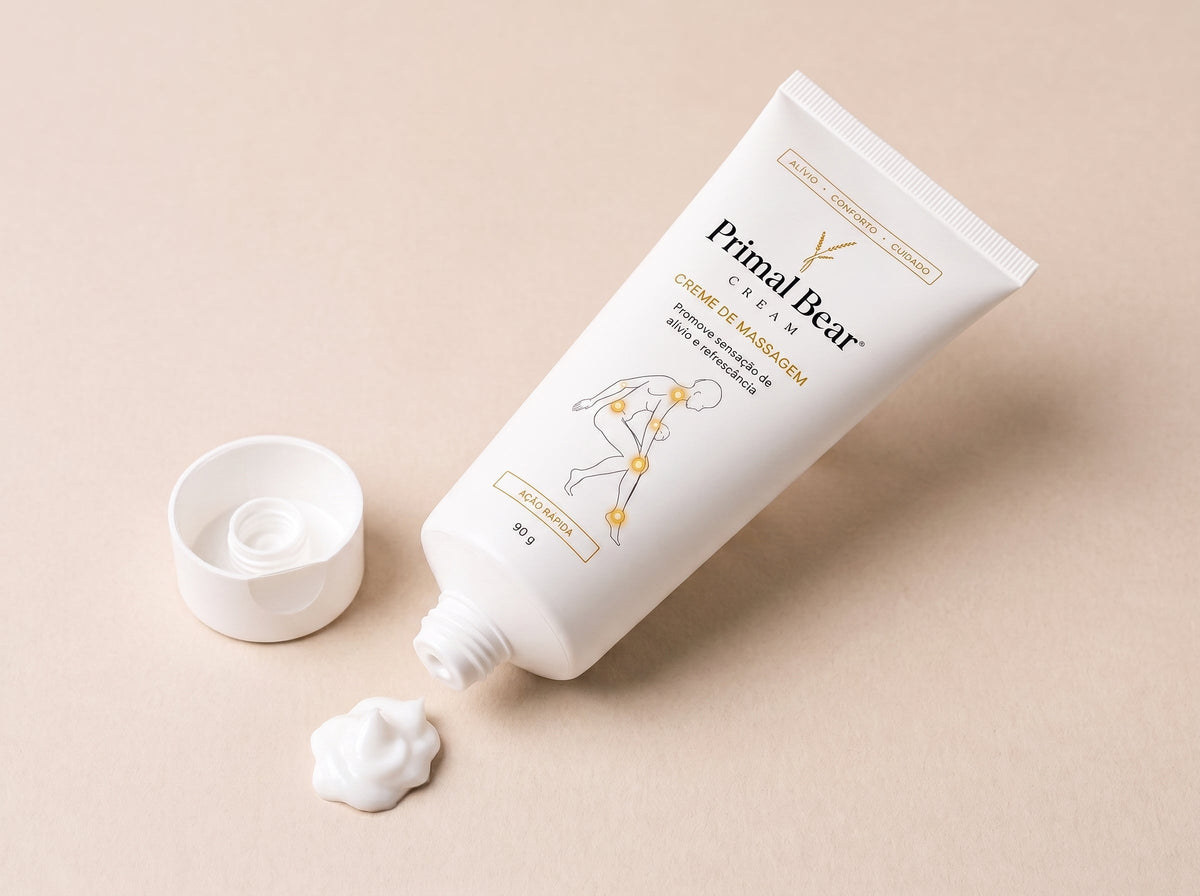 Primal Bear Cream tube, studio hero shot